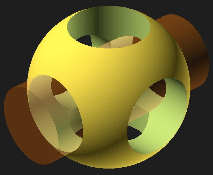 The official OpenSCAD logo